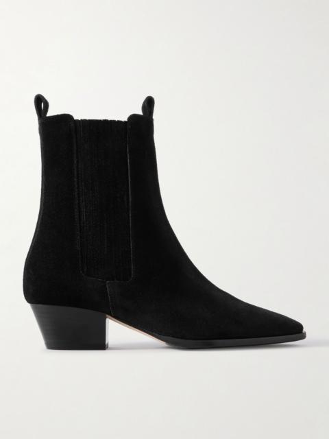 Agata suede ankle boots Black