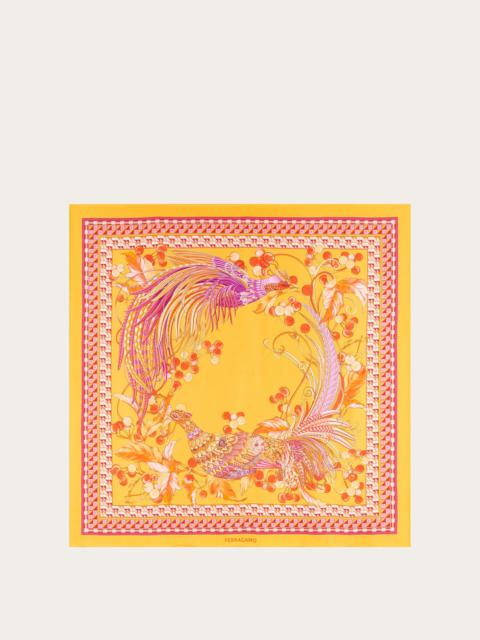 Animal print silk scarf