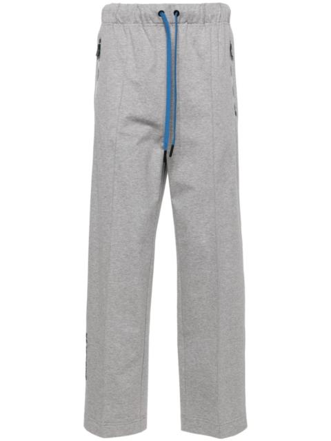 logo-lettering cotton track pants