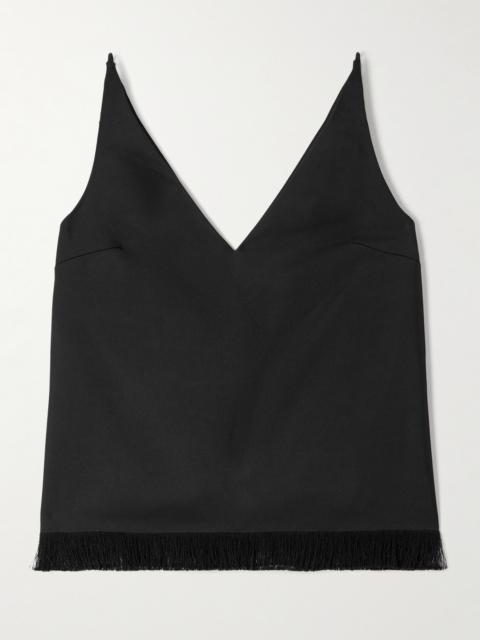 Emory Fringed Satin Tank