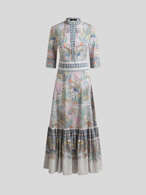 COTTON DRESS WITH FLOUNCE