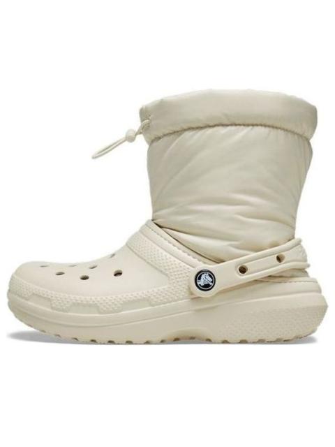 (WMNS) Crocs Classic Lined Neo Puff Boots 'Beige' 206630-2Y2