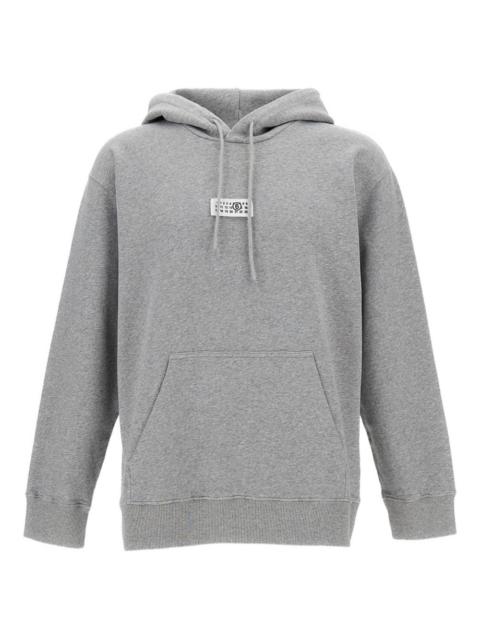 front-pocket ribbed-trim hoodie