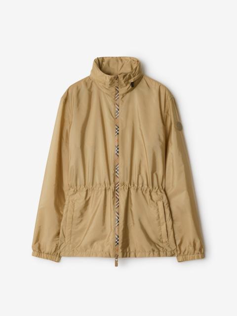 Short Checker-tape Nylon Parka