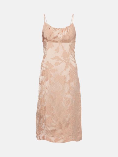 Dirios floral jacquard gown