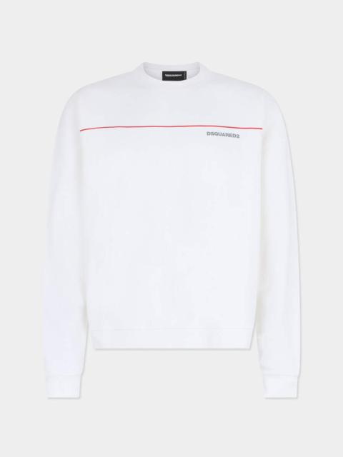 DSQUARED2 TAPE RELAX FIT CREWNECK