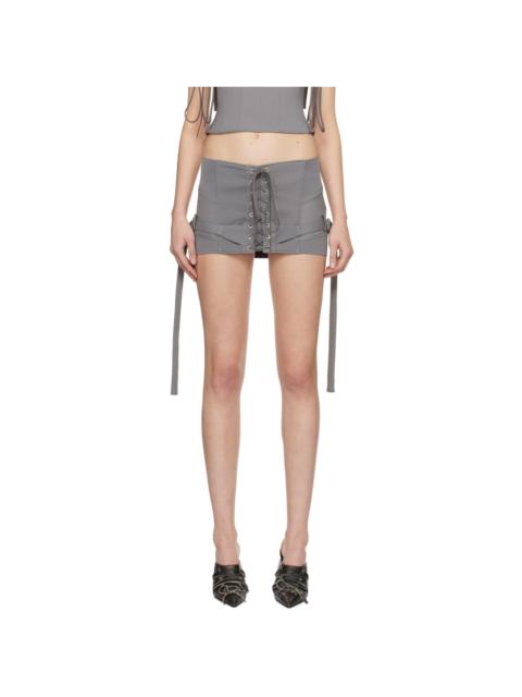 Gray Lethal Miniskirt