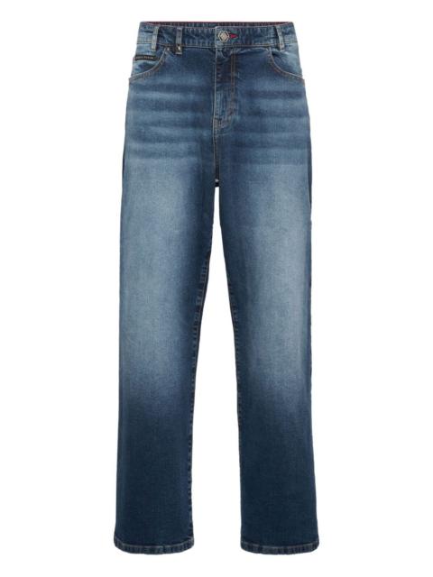 Beach Boy Fit Greatness embroidered-logo jeans