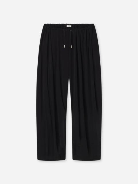 Elasticated Waist Gathered Pant in Viscose