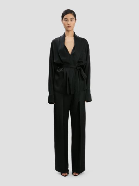 Wide Leg Trouser In Black