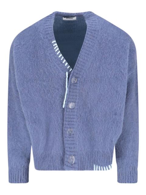 button mohair cardigan