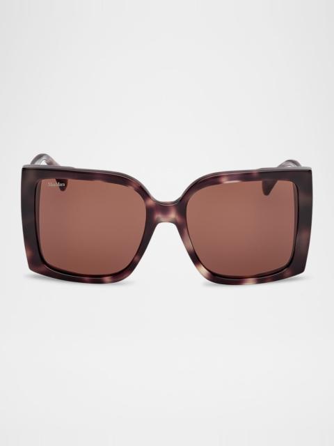Hinge Acetate Square Sunglasses
