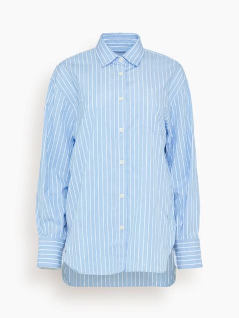 Tunic Shirt in Sky Blue Stripe