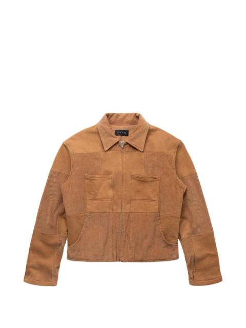 patchwork zip jacket