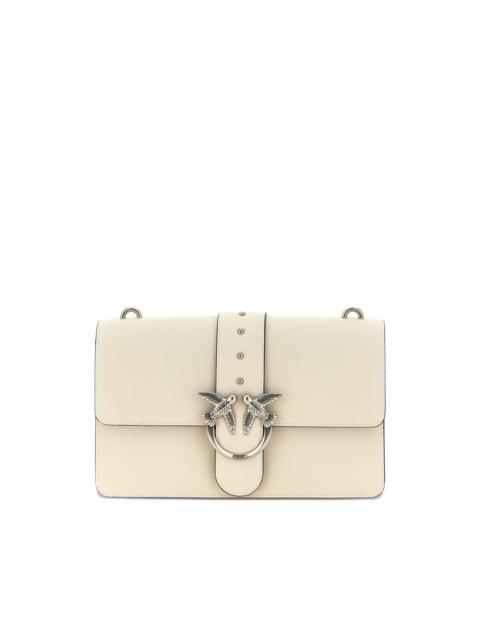 bird-embellished flap cross body bag