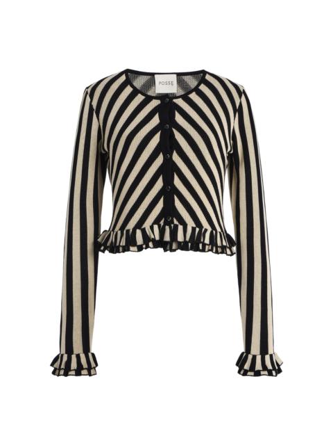 Exclusive Miles Knit Cardigan black/white