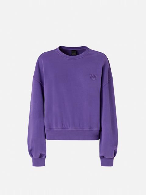 SWEATSHIRT WITH LOVE BIRDS EMBROIDERY