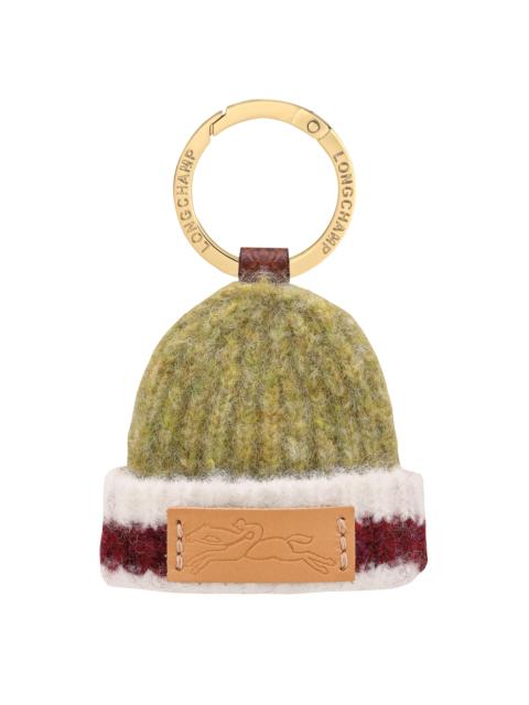 Le Pliage Collection Key ring Pistachio/Burgundy - Canvas