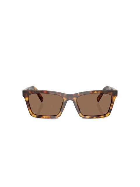 square-frame tortoiseshell sunglasses