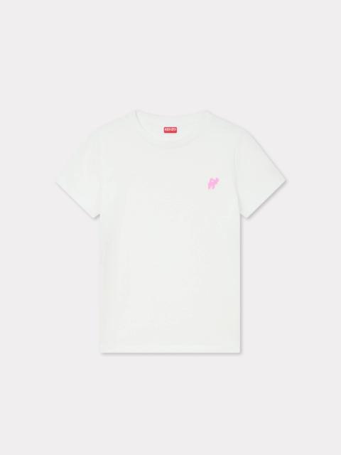'KENZO Elephant Logo' embroidered T-shirt in cotton