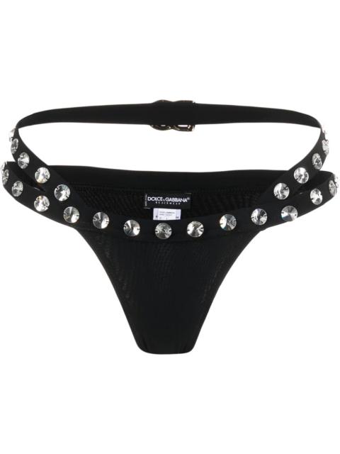 crystal-embellished bikini bottoms