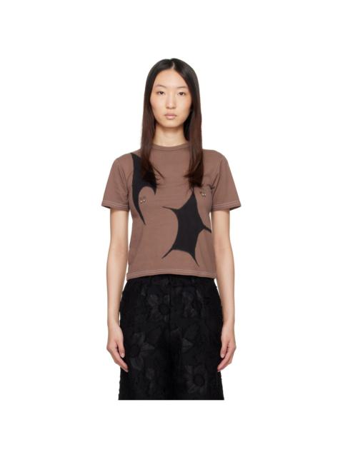 Brown Pierced T-shirt
