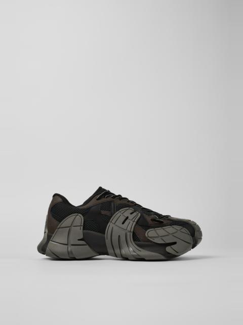 Black and gray sneakers