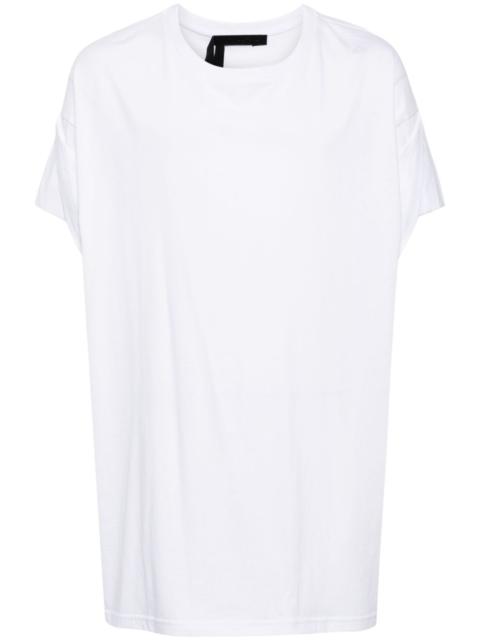 draped-detail cotton T-shirt