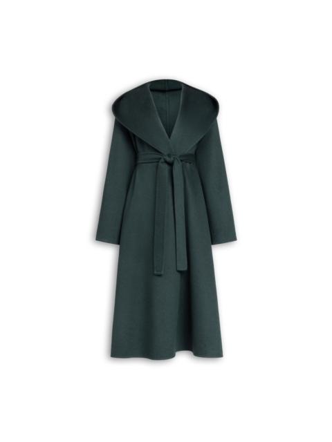 HOOD CASHMERE WRAP COAT