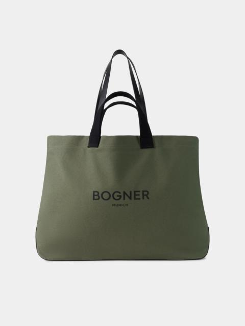 Totebag Curio Ambre in Olive green