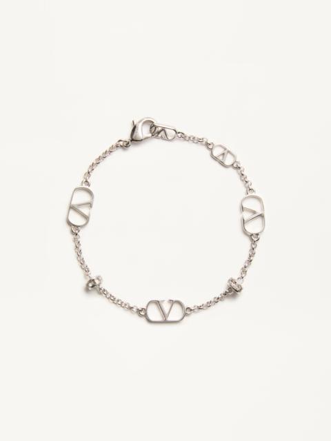 VLOGO SIGNATURE METAL AND CRYSTAL BRACELET