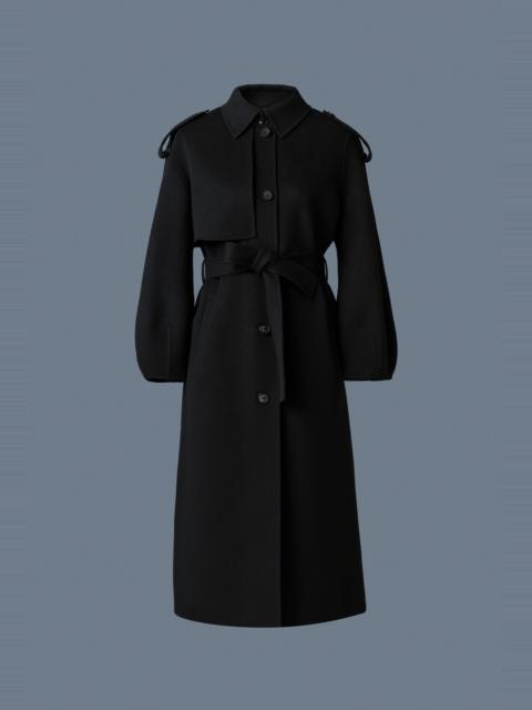 CEYLA Double-Face Wool Coat with Sash Belt