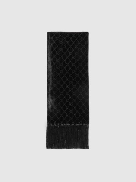 GG velvet devoré stole