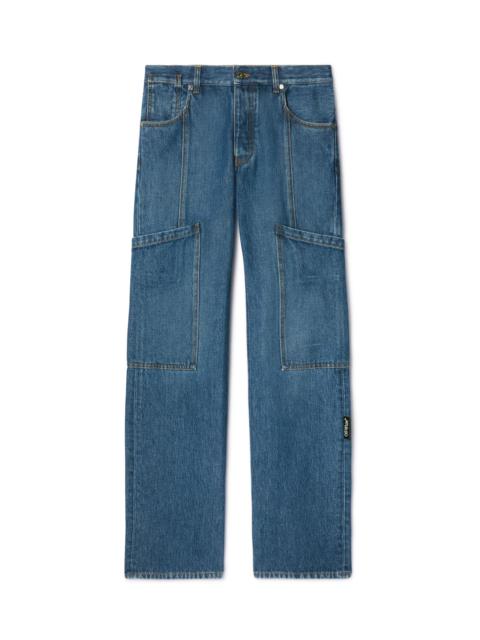 Denim Cargo Pants