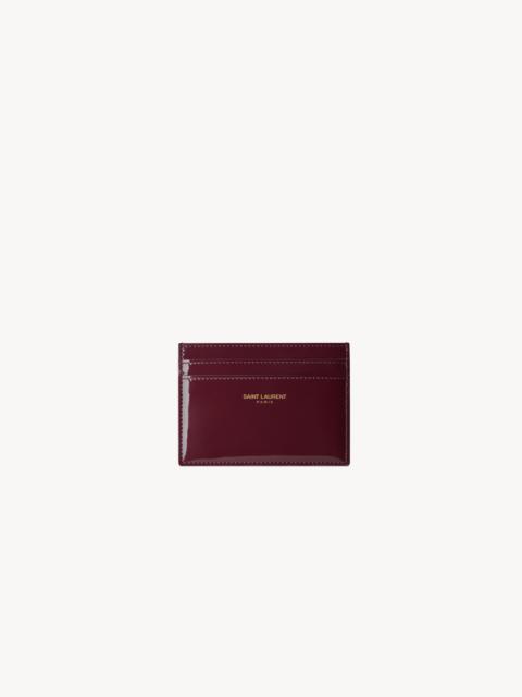 SAINT LAURENT PARIS CARD CASE IN PATENT LEATHER