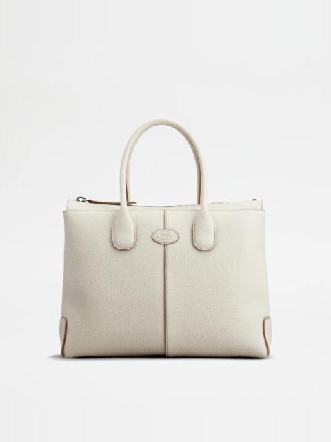 TOD'S DI BAG IN LEATHER MEDIUM - OFF WHITE