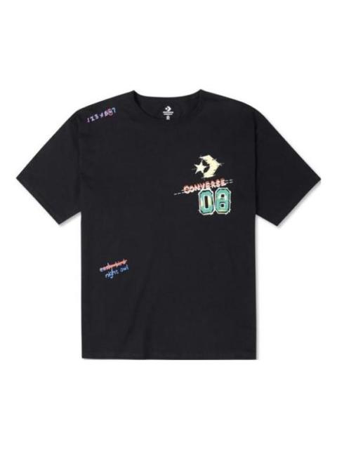 Converse Put-a-Smile-On-Your-Face Logo T-Shirt 'Black' 10024879-A02