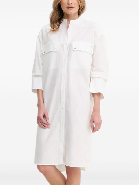 pocket-detail shirt dress