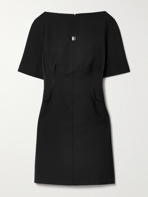 Embellished Wool And Mohair-blend Mini Dress