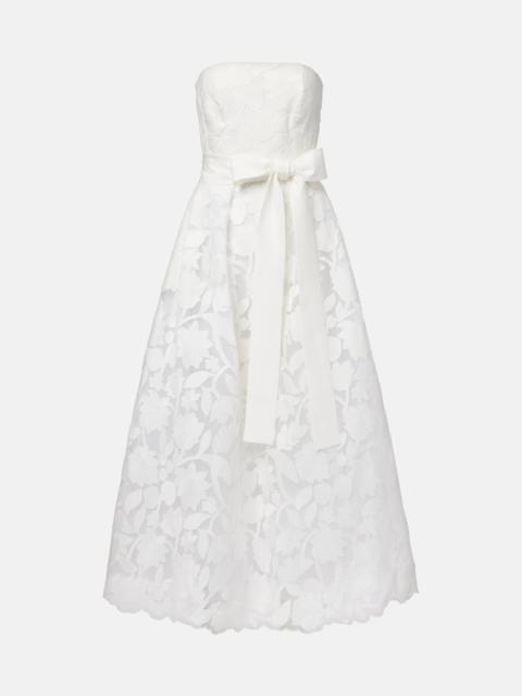 Bridal embroidered tulle gown