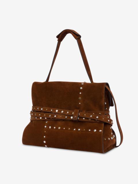 MOSCHINO TIE ME MEDIUM SHOULDER BAG