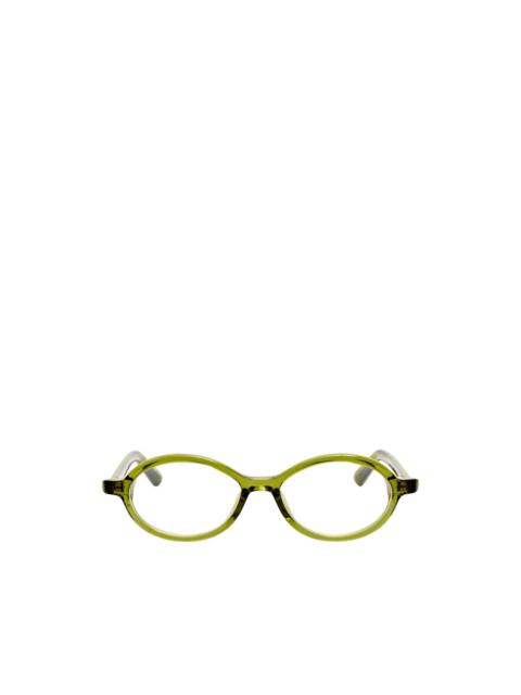 oval-frame glasses