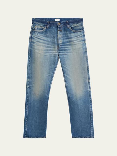 Men's Relaxed Straight-Leg Denim Jeans