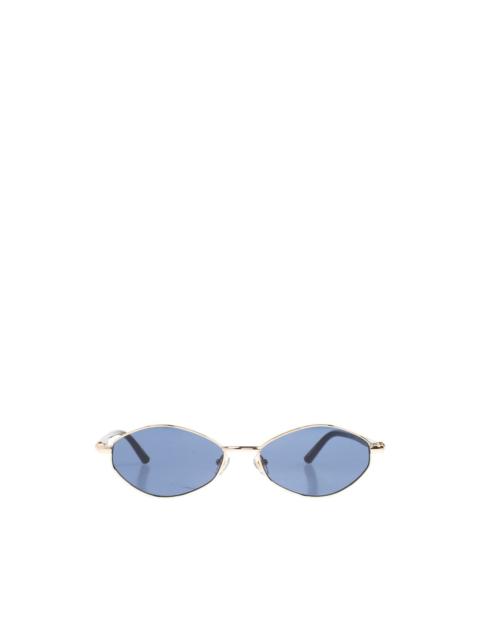 oval-frame sunglasses