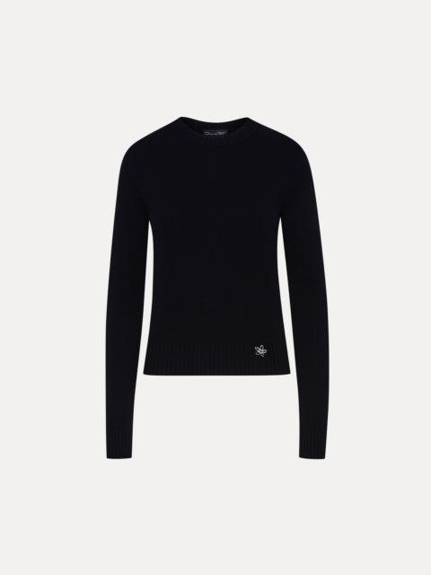 O FLOWER CASHMERE PULLOVER