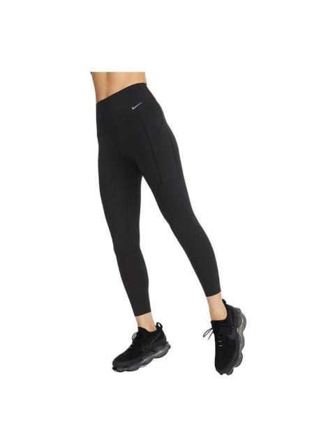 (WMNS) Nike Medium-Support High-Waisted Leggings with Pockets 'Black' DQ5898-010