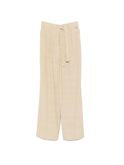 elasticated-waistband trousers