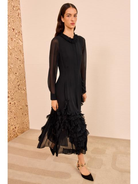 Rhea Shirt dress with Ruffle Skirt