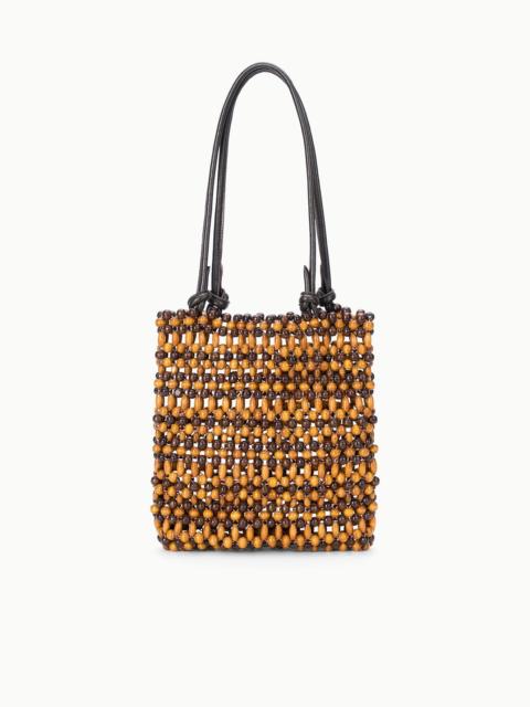 STAUD BAJA MINI TOTE MULTI WOOD BEADS