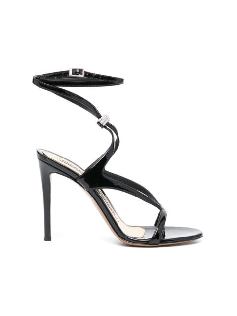 crystal-embellished 100mm sandals